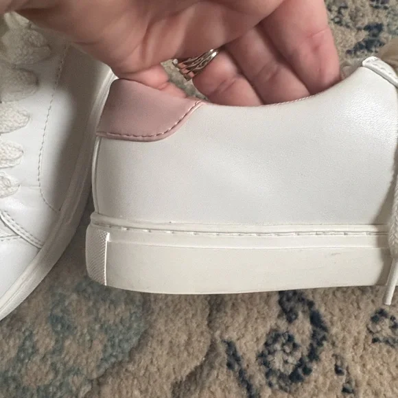 Kate Spade Women's Fez Sneakers in White and Pink - Picture 10 of 14